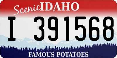 ID license plate I391568