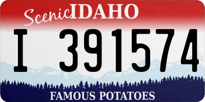 ID license plate I391574