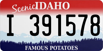 ID license plate I391578