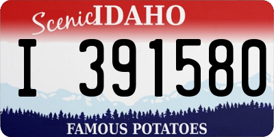 ID license plate I391580
