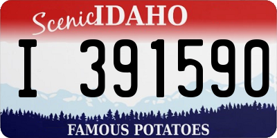 ID license plate I391590
