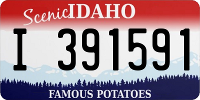 ID license plate I391591