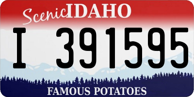 ID license plate I391595