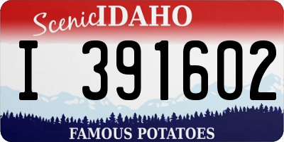 ID license plate I391602