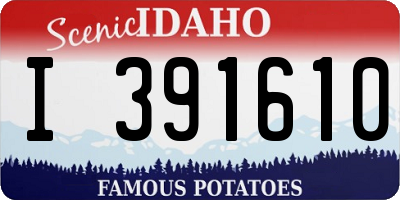 ID license plate I391610