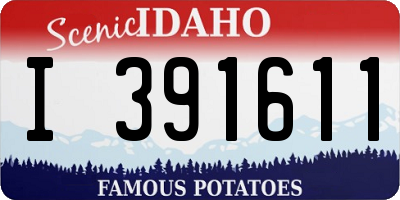 ID license plate I391611