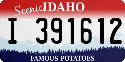ID license plate I391612