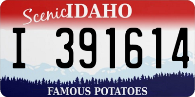 ID license plate I391614