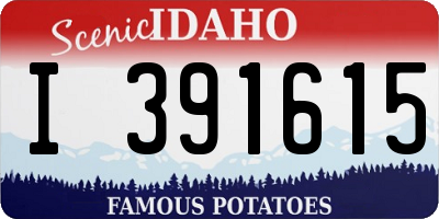 ID license plate I391615