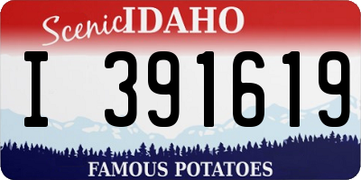ID license plate I391619