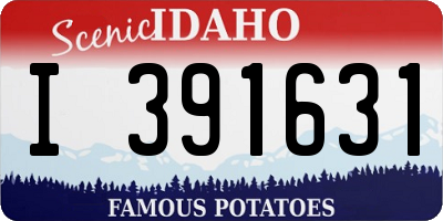 ID license plate I391631