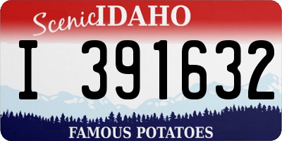 ID license plate I391632