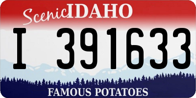 ID license plate I391633