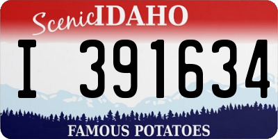 ID license plate I391634