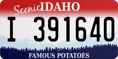 ID license plate I391640