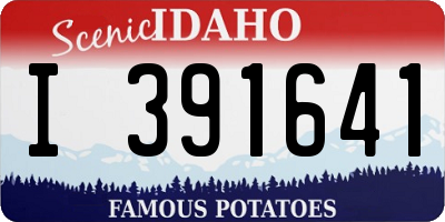 ID license plate I391641
