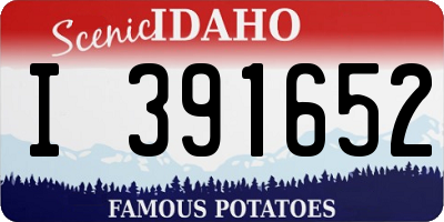 ID license plate I391652