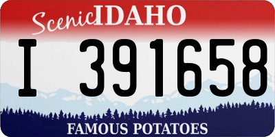 ID license plate I391658