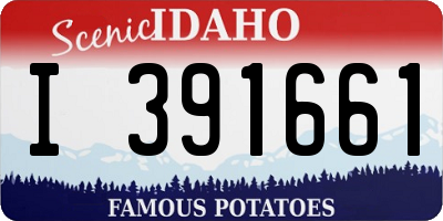 ID license plate I391661