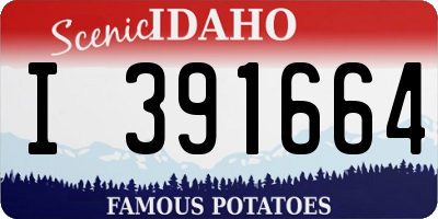 ID license plate I391664
