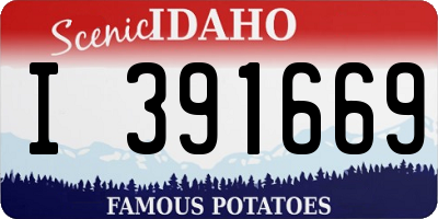 ID license plate I391669