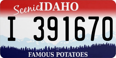ID license plate I391670