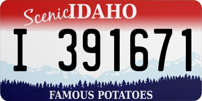ID license plate I391671