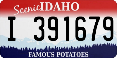 ID license plate I391679