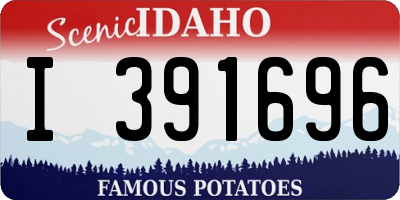ID license plate I391696