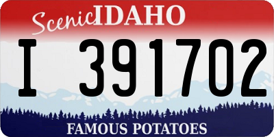 ID license plate I391702