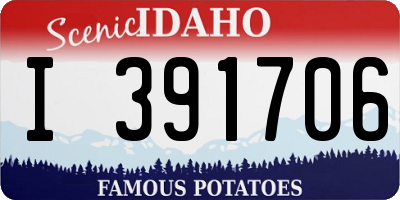 ID license plate I391706
