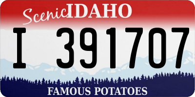 ID license plate I391707