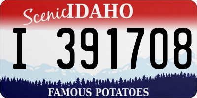 ID license plate I391708