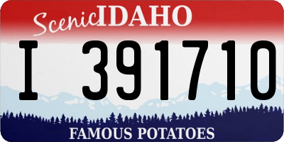 ID license plate I391710
