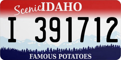 ID license plate I391712