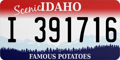 ID license plate I391716