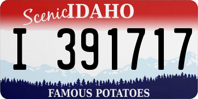 ID license plate I391717