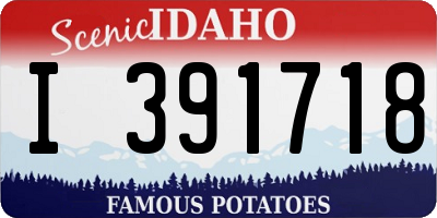 ID license plate I391718