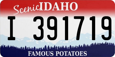 ID license plate I391719