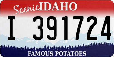 ID license plate I391724