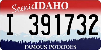 ID license plate I391732