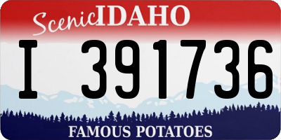 ID license plate I391736