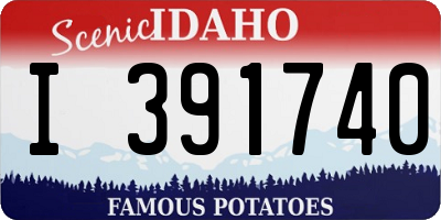 ID license plate I391740