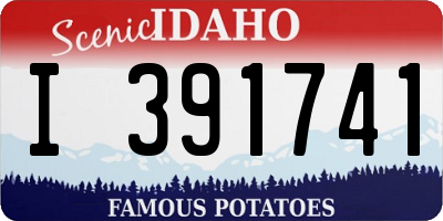 ID license plate I391741