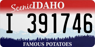 ID license plate I391746