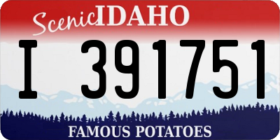 ID license plate I391751