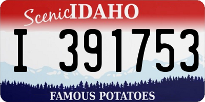 ID license plate I391753