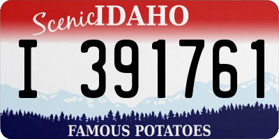 ID license plate I391761