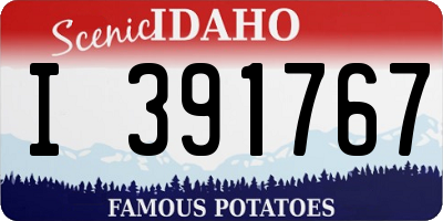 ID license plate I391767