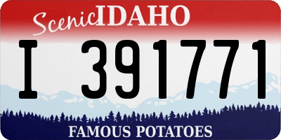 ID license plate I391771